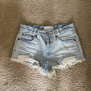 Free People Jean shorts